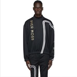 Reebok X Pyer Moss Long sleeve technical jersey pullover in black  mens XL